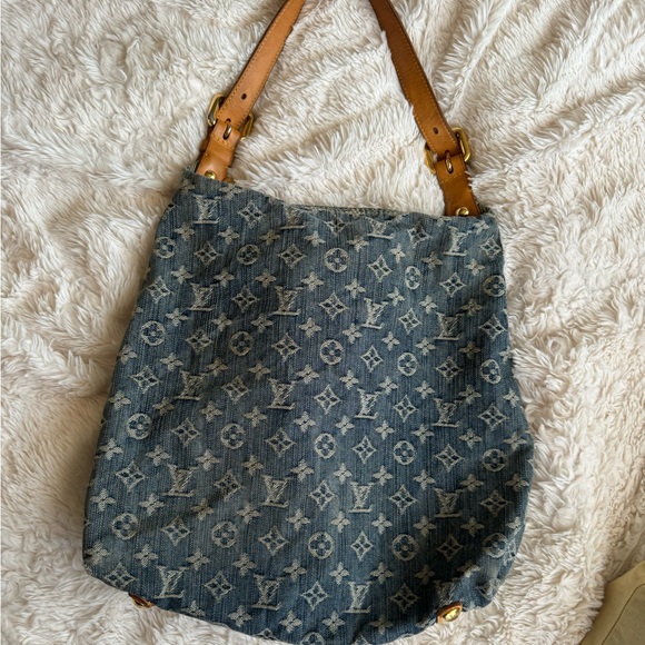 Louis Vuitton | Blue Monogram Denim Baggy GM | Vintage Rare - Picture 10 of 12